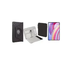 GENERICO - Forro funda Estuche Giratorio 360 para lenovo k11 + funda + vidrio negro