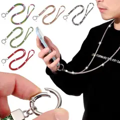 EPIK - Cordon Celular Cuerda Correa Gancho Collar Cuello Colgante Rojo