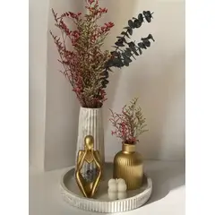 GENERAL - Adorno decorativo efecto marmol para centro de mesa repisa mueble o habitación