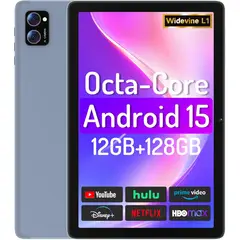 GENERICO - Tablet Android 15 Octacore 12gb Ram 128gb Pantalla Táctil Hd Azul Acero