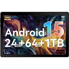 GENERICO - Tablet Hakaug De 10 Pulgadas Con Android 15, 24 Gb De Ram Y Negro