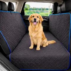 LILE - Protector Para Silla Trasera De Carro Impermeable 3 en 1 borde Azul Rey
