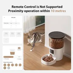 GENERICO - Comedero Automático Imipaw Perros-gatos Dispensador 3 Litros