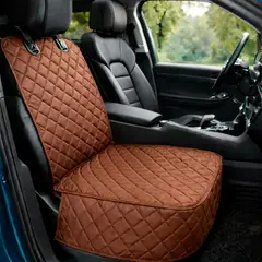 LILE - Protector Para Silla Delantera De Carro Premium Impermeable Café