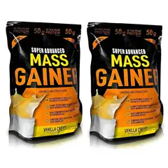 GLOBAL NUTRITION - ALIMENTO EN POLVO CON PROTEINA + VITAMINAS X 4 LIBRAS / SUPERMASS GAINER