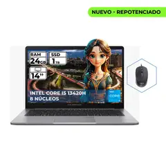 ASUS - PORTÁTIL EXPERTBOOK CORE I5 13420H 24GB SSD 1TB 14 FHD