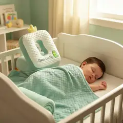 BEBESITOS - ALMOHADA CON COBIJA PATA BEBES REGALO BABY SHOWER VERDE