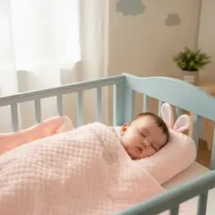 BEBESITOS - ALMOHADA CON COBIJA PATA BEBES REGALO BABY SHOWER ROSA