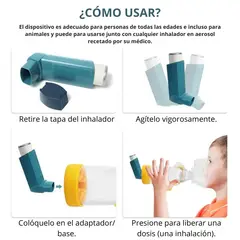 GENERICO - Mascarilla Tipo Nebulizador Para Inhalador Con Aerocámara
