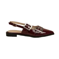 EVEGONZ - Baletas para Mujer Sandalias Planas Marron