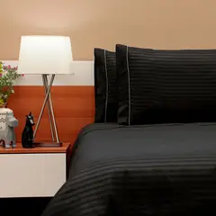 LILE - Set Duvet + Sábana Ajustable + Fundas Luxury Negro