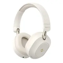 HAVIT - Audífonos Inalámbricos con Cancelación de Ruido - Bluetooth Plegables Full Diseño Beige
