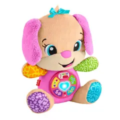FISHER PRICE - Perrita Aprende Conmigo 4 Idiomas Luces Sonidos