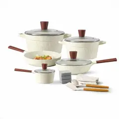 GENERICO - Set de Ollas y Sartenes Premium 16 Pcs