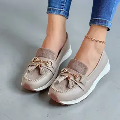 EVEGONZ - Bauchas Clasicas de Mujer Calzado de Dama Babuchas Tapue