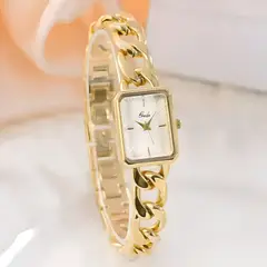 GENERICO - Reloj Mujer Dorado Tipo Joya Acero Elegante Lujo