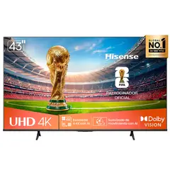 HISENSE - Televisor 43 Pulgadas UHD4K SMART 43A6NV