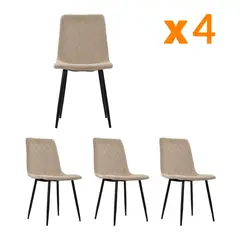 BONNO - Set X4 Silla Comedor Arena Buhl II