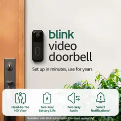 GENERICO - Blink Video Doorbell Timbre Inteligente Control Remoto