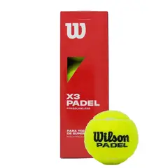 WILSON - Pelotas De Padel Sin Presion Alta Durabilidad Tarro X3