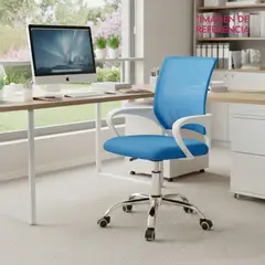 GENERICO - Silla Oficina Escritorio Ergonómica Giratoria Refbrunei Azul Brunei