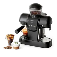 GENERICO - Cafetera Espresso Profesional Con Molino Y Espumador 20 Bar