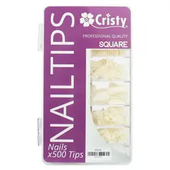 GENERICO - UÑA X 500 CRISTY SQUARE NATURAL