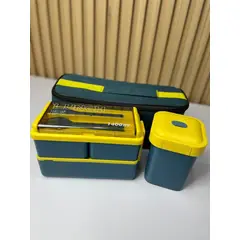 GENERICO - COMBO PORTACOMIDA RECIPIENTES MULTIUSOS ALIMENTOS + OBSEQUIO LONCHERA