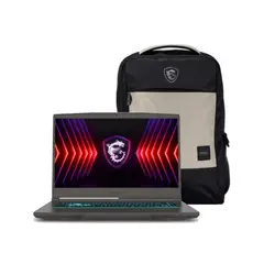 MSI - Portatil Thin Intel I5 13th Ram 8GB SSD 512GB RTX 3050 Pantalla 15,6" FHD 144HZ + Regalo Maleta