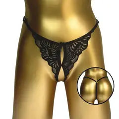 GENERICO - Lencería Femenina Erótica Encaje Tanga Panty Ropa Interior