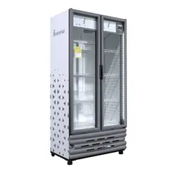 INDUFRIAL - REFRIGERADOR VERTICAL 697L DOS PUERTAS DE CRISTAL FORTE V25