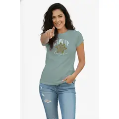 BOCARED - CAMISETA PARA DAMA CON ESTAMPADO EN COLOR  BLANCO