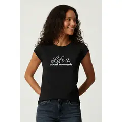 BOCARED - CAMISETA PARA DAMA CON ESTAMPADO COLOR BLANCO