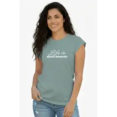 BOCARED - CAMISETA PARA DAMA CON ESTAMPADO COLOR BLANCO
