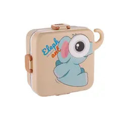 GENERICO - LONCHERA INFANTIL ANIMALES PLASTICA PORTACOMIDAS FIAMBRERA