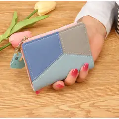 GENERICO - Billetera Cartera Monedero Azul Claro De Conejo Mujer En Cuero Sintetico De Excelente Calidad