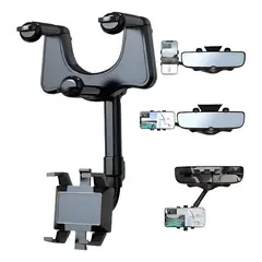 GENERICO - Soporte Holder Celular Espejo Retrovisor Carro 360