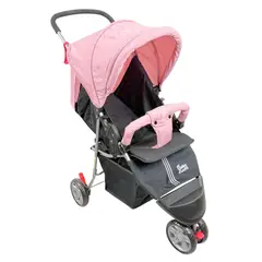 GENERICO - Coche Paseador Bebe Niño Niña Viajero 3 Ruedas Rosado