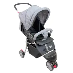 GENERICO - Coche Paseador Bebe Niño Niña Viajero 3 Ruedas Gris