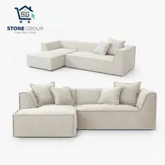 GENERICO - Sofá Moderno Oslo Mueble Esquinero en L Color Gris Claro