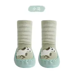 GENERICO - Zapatos tipo media para bebé con suela antideslizante de pony 12-18 Meses