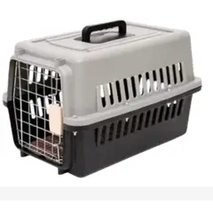 GENERICO - Guacal Grande Para Mascotas Con Puerta De Reja 66x47x46 Cm Negro