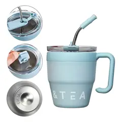 GENERICO - Taza Térmica En Acero Inoxidable Con Indicador de Temperatura Digital