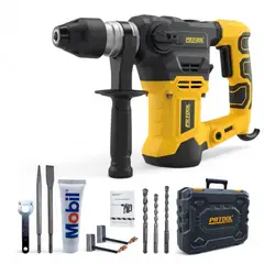 PROTOOL - Taladro Rotomartillo Demoledor Sds Plus Industrial 1250w