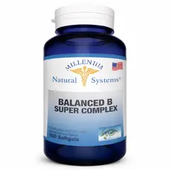 MILLENIUM NATURAL SYSTEM - Balanced B Super Complex Natural Systems Vitaminas Complejo B X100 Softgels
