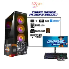 AMD - PC GAMER R5 5600GT - MONITOR 30 200Hz - A520 - 16GB - 1TB - 750W 80+ - COMBO TECLADO Y MOUSE