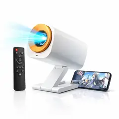 TECNOHOGAR JS - Proyector Video Beam Wifi 2000 Lúmenes 150 Pulgadas Control Blanco 110v