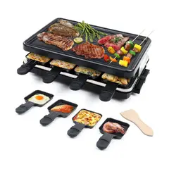 GENERICO - Plancha Raclette Eléctrica Multifuncional Sokany