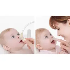 BEBESITOS - Aspirador Nasal Manguera + Dedal De Silicona Para Bebe Amarillo