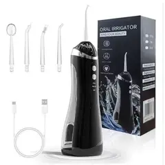 GENERICO - Irrigador Bucal Eléctrico Inalámbrico Portátil Usb Negro